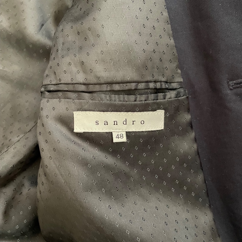 Sandro Blue Button Work Military Jacket - Picture 2 of 4